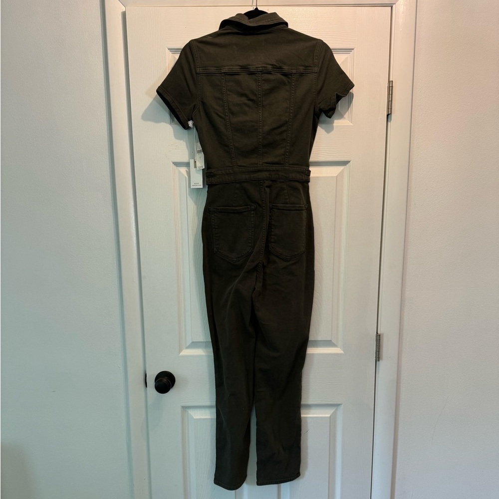 Good American denim jumpsuit
